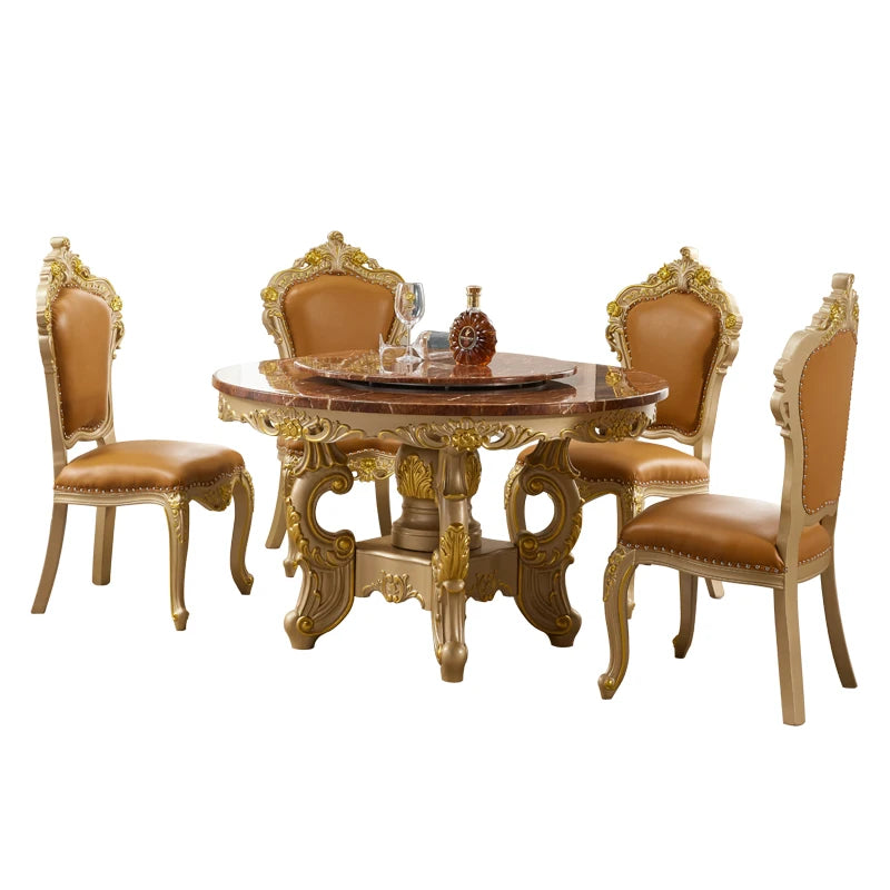 Solid Wood Chairs European Light Luxury — Natural | KIMLUD
