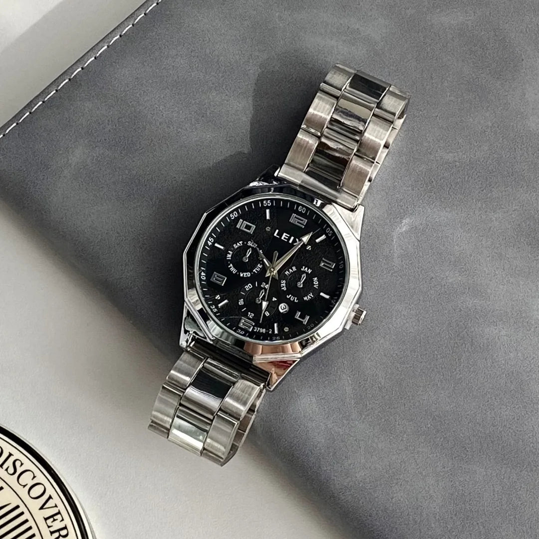 Men's Analog Quartz Watch with Date Stainless Steel Band Wristswatch for Man Casual Sports Watches Clock Male Relogio Masculino