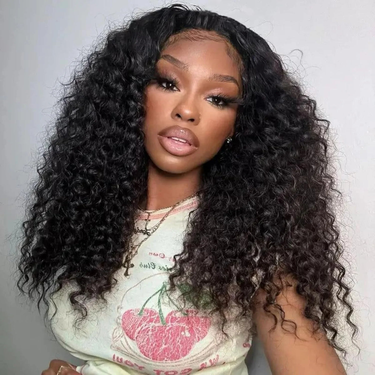Half Wig - Drawstring Seamless - Remy Human Hair - Curly | KIMLUD