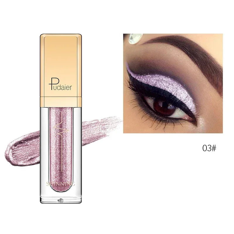 Liquid Eyeshadow – Waterproof – Gel – Purple Gold Metallic | KIMLUD