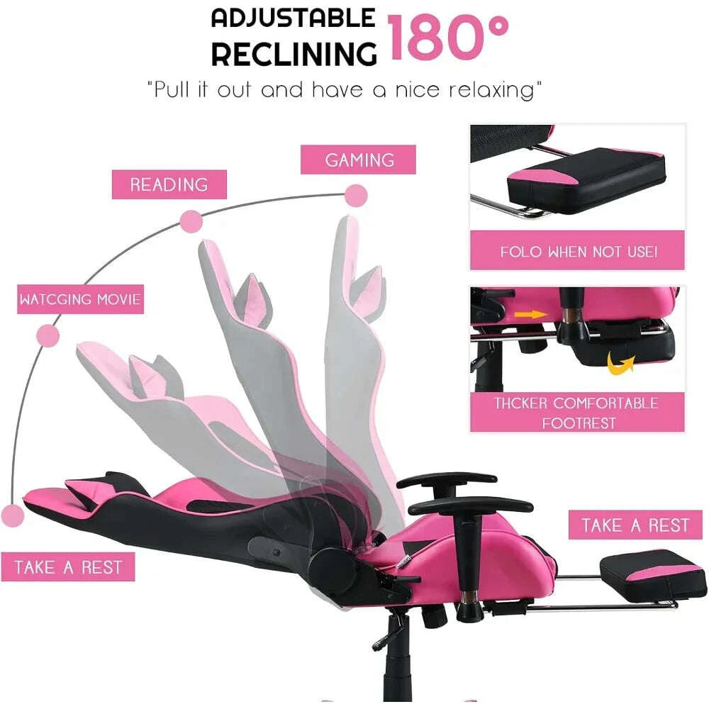 gaming-chair---pink-gamer-chair-with-footrest-racing-esports-computer-chair-massage-lumbar-support-leather-recliner-customizedkimludkimlud-35574546