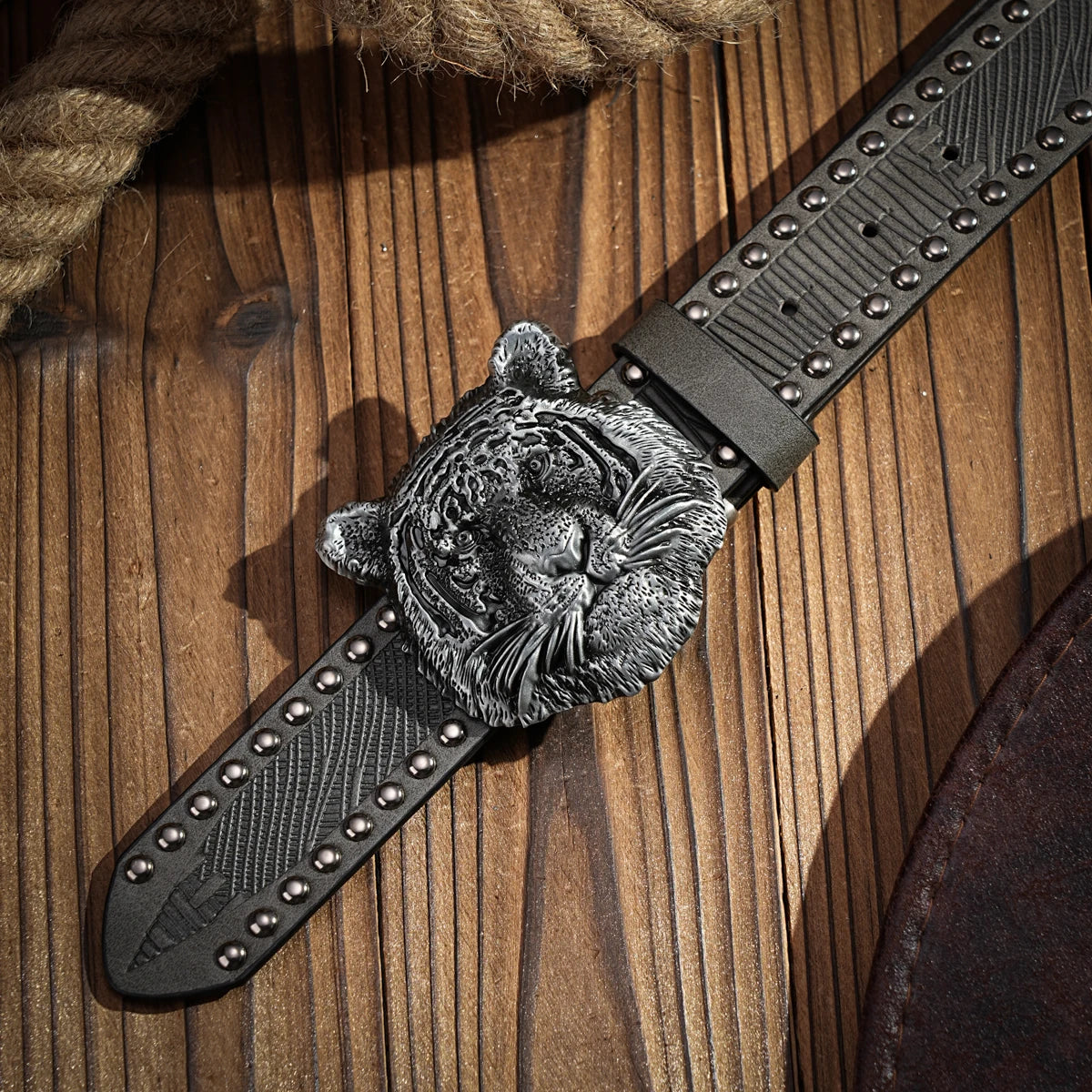 Belt – Retro Western Style – PU – Metal Buckle – Unisex | KIMLUD