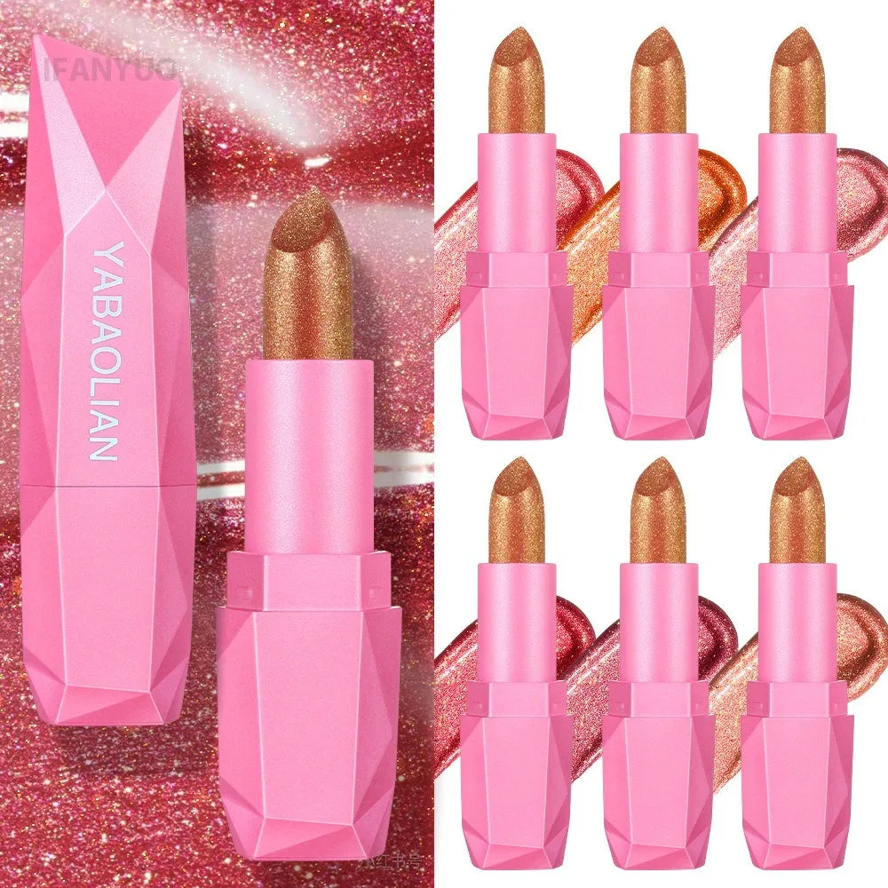 Lipstick – Glitter Waterproof Long-Lasting Finish – KIMLUD