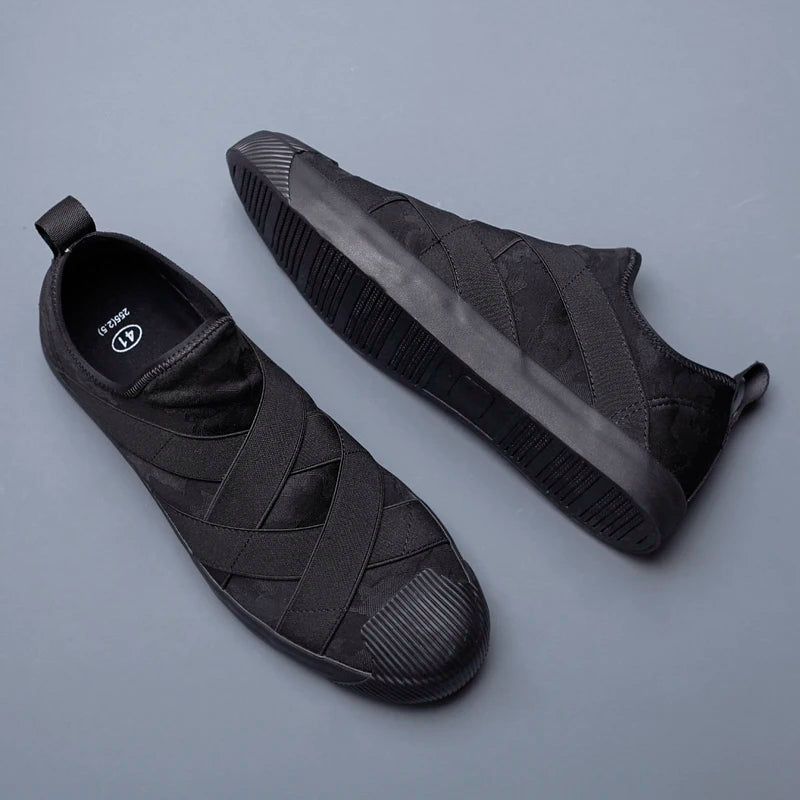 New Breathable Men's Canvas Shoes Spring 2025 Flats Youth Casual Shoes Soft Bottom Vulcanized Students Shoes BD8817