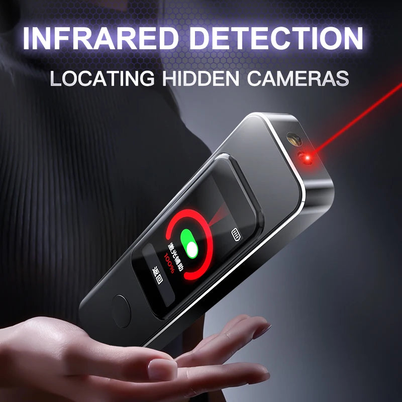 Anti Spy Detector With GPS And Infrared Scanner — Black | KIMLUD