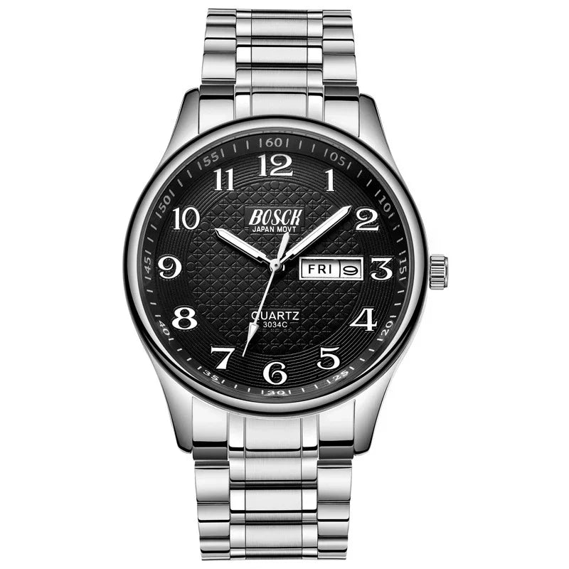 Relogio Masculino Men's Watch Luxury Full Steel Watches Fashion Quartz Wristwatch Waterproof Date Male Clock Relojes Hombre