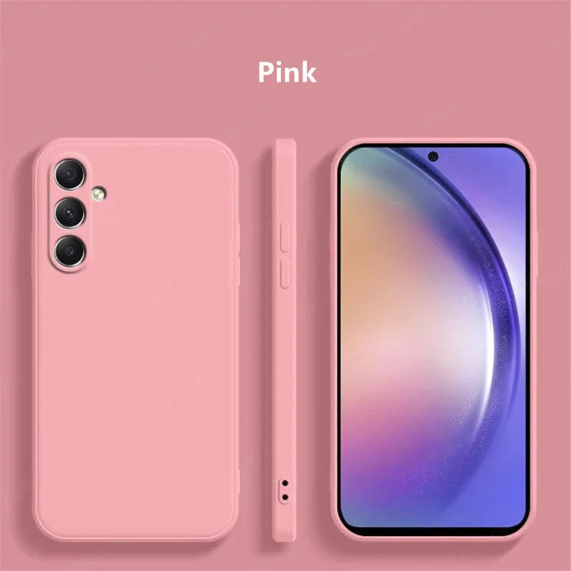 Liquid Silicone Phone Case Soft Original — Black | KIMLUD