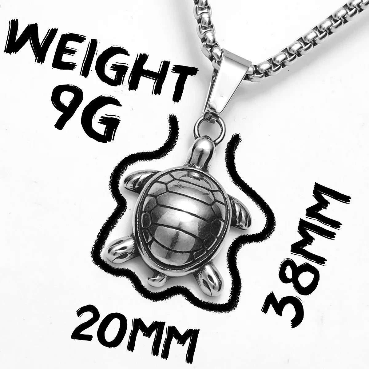 Amulet Sea Turtle Men Necklaces with Pendant Stainless Steel Punk Jewelry for Women Male Gift Daily Wear Hip Hop Accessories