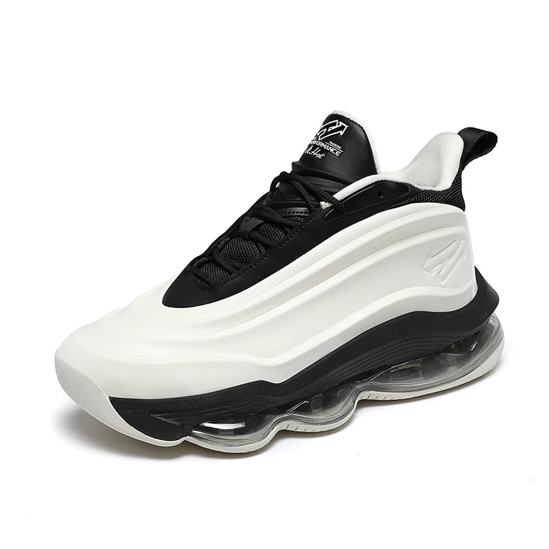 Chunky Sneakers Plus Size 45 Mens Designer Air Cushioned Basketball Shoes Fashion Casual Leather Height Increased Platform Shoes