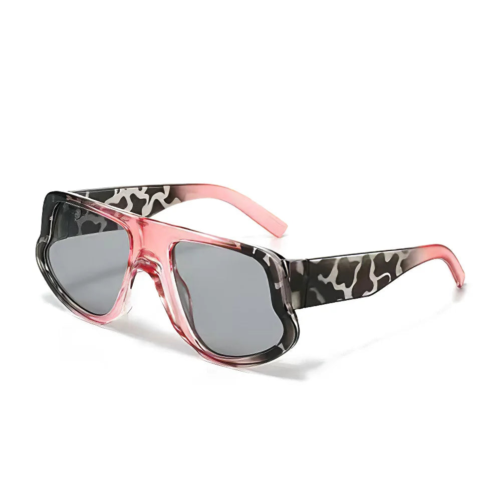 Rectangular Sunglasses Small Frame Polycarbonate — Black | KIMLUD