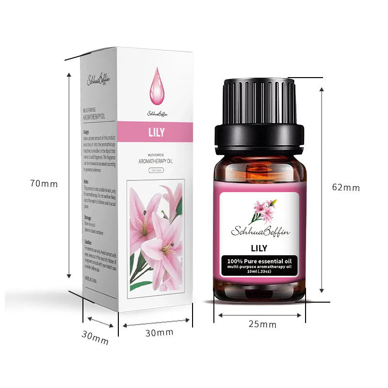 10ml Lavender Green Tea Plant Essential Oil Natural Aromatherapy Fragrance Humidifier Water Soluble Massage Essential Oil