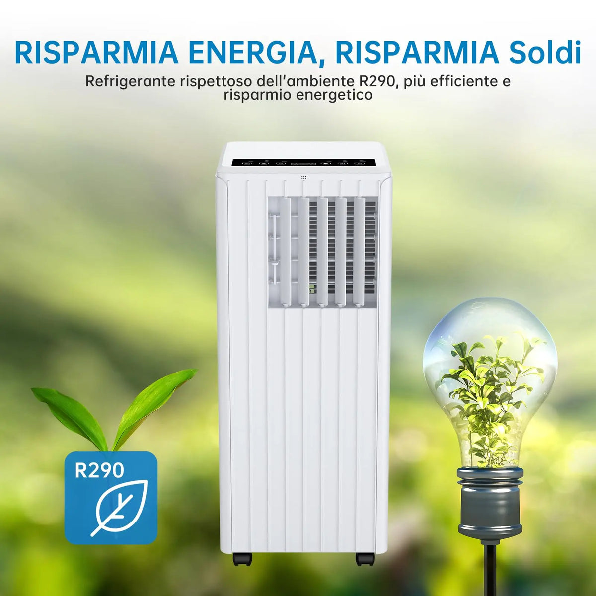 Portable Air Conditioner 9000 BTU 3-in-1 — White | KIMLUD