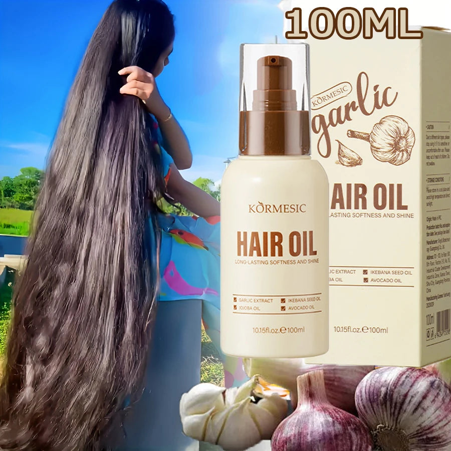 Garlic-Infused Oil Hair Growth Treatment For Damaged Roots And Thinning Hair — Cream | KIMLUD