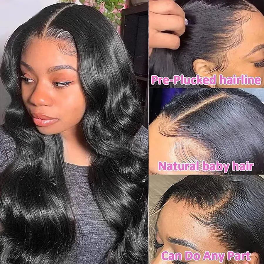 Lace Front Wig – 180 Density – Human Hair – Natural Black | KIMLUD