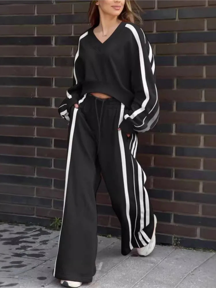 Two-Piece Set – Color-Blocked Design – Broadcloth | KIMLUD
