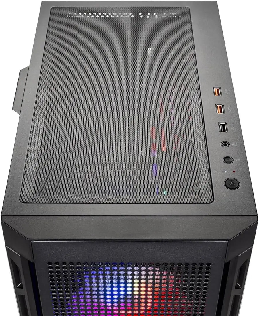 Matte Black Steel Desktop Ryzen 7 7700X RTX 5060 32GB DDR5 1TB Gen4 NVMe — Black | KIMLUD