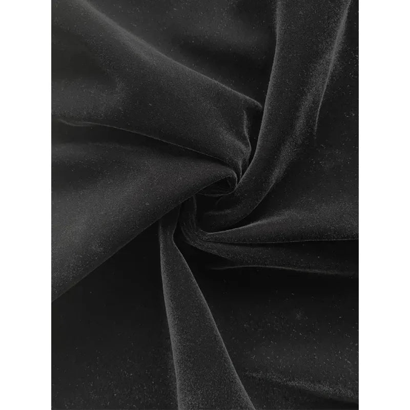 Plus Size Luxury Bright Silk Velvet Jackets Women 2025 Autumn Winter O Neck Long Sleeve Double Gold Button Out Going Coat 184065