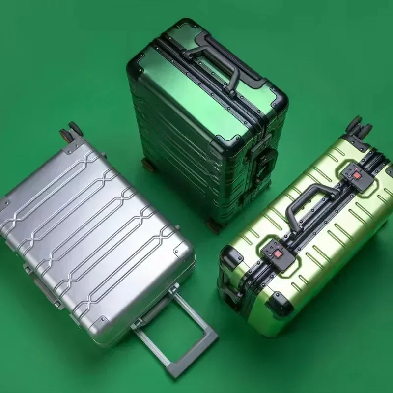 Travel Bags Rolling Luggage Luggage 20‘’Carry-On Cabin Suitcase  Aluminum-magnesium Alloy Travel Suitcase