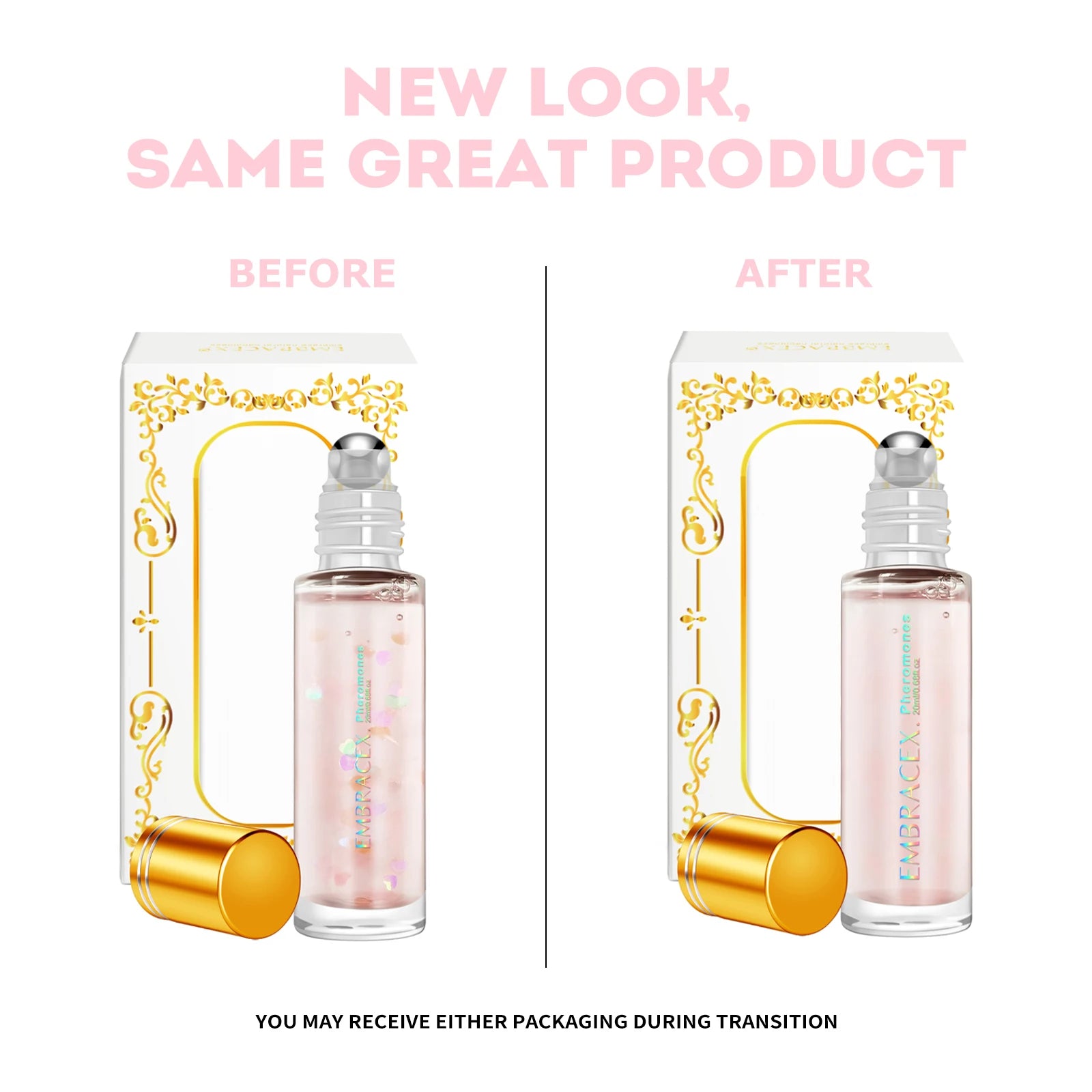 Glass Roller Pheromone Perfume For Face — Clear | KIMLUD