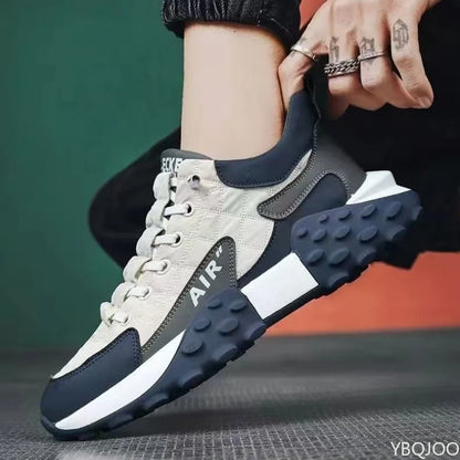 Casual Lace-Up Shoes – Height Increasing Thick Sole – Flat Silhouette | KIMLUD