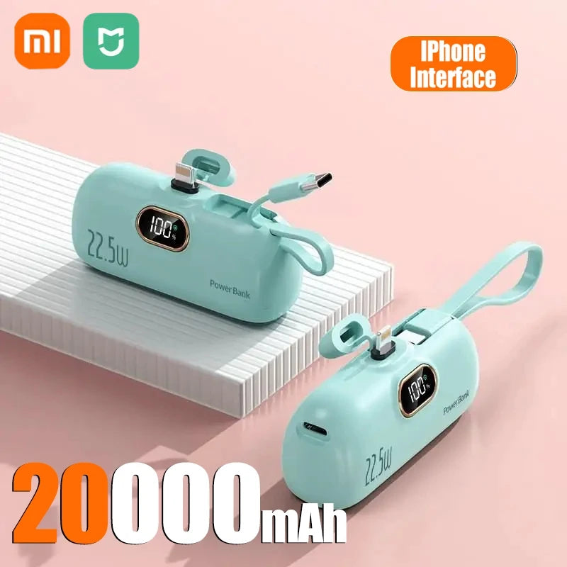 Xiaomi Mini Convenient Mobile Power Bank 30000mah Portable Fast Charging  suitable for iPhone 16 15 14 Samsung External Battery