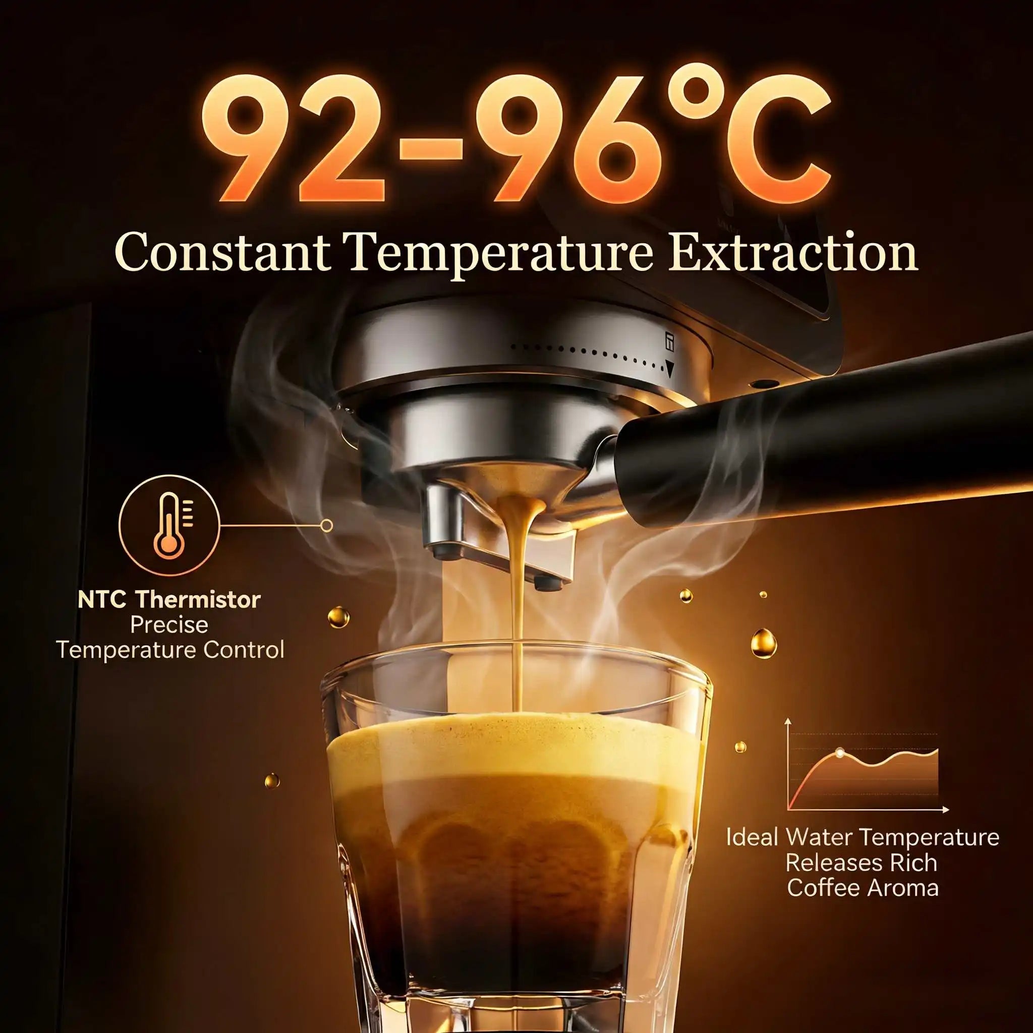 Automatic Espresso Coffee Machine - 20 Bar Milk Frother - KIMLUD