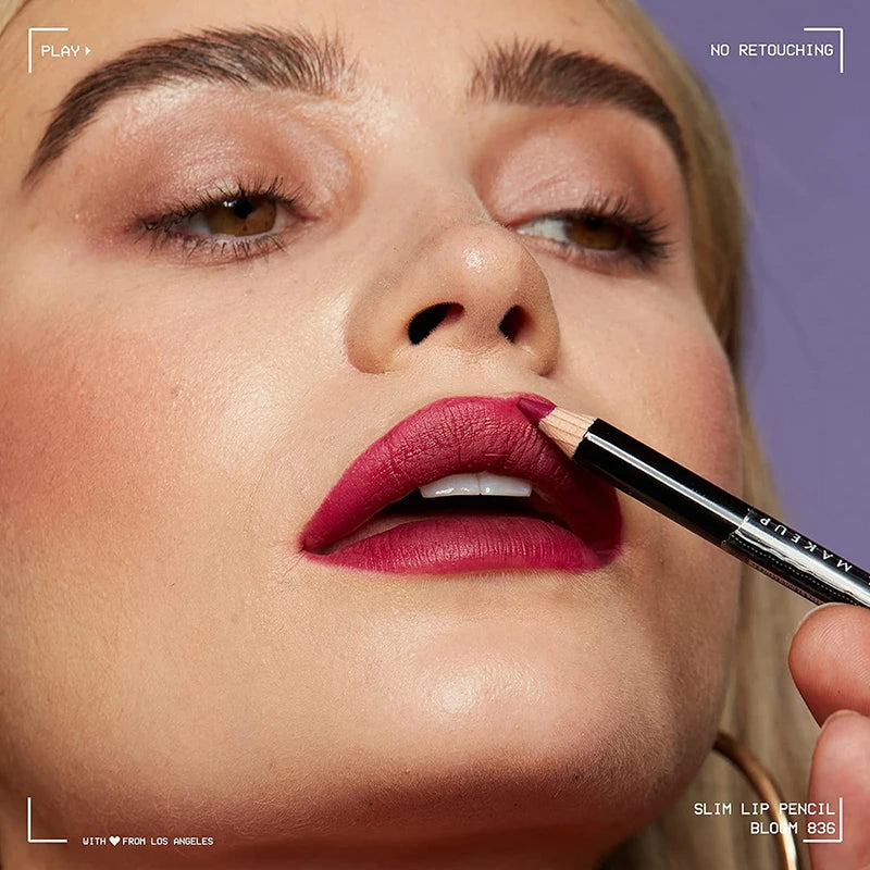 Matte Lip Pencil Slim Long Lasting Waterproof Plumping Lip Liner for Precise Definition — Brown | KIMLUD
