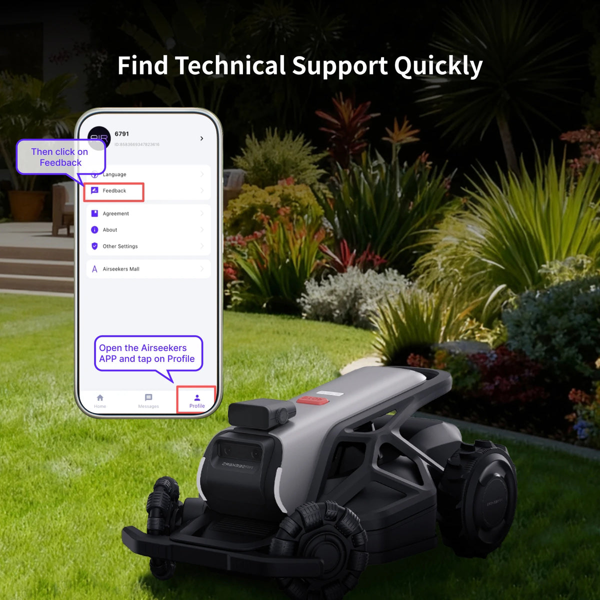 Robotic Lawn Mower – VSLAM Navigation – All-Terrain Chassis | KIMLUD