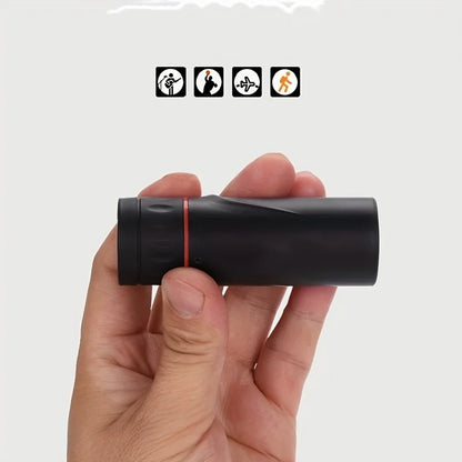 Monocular Telescope – 8–10x Magnification – Glass Lens – Black | KIMLUD