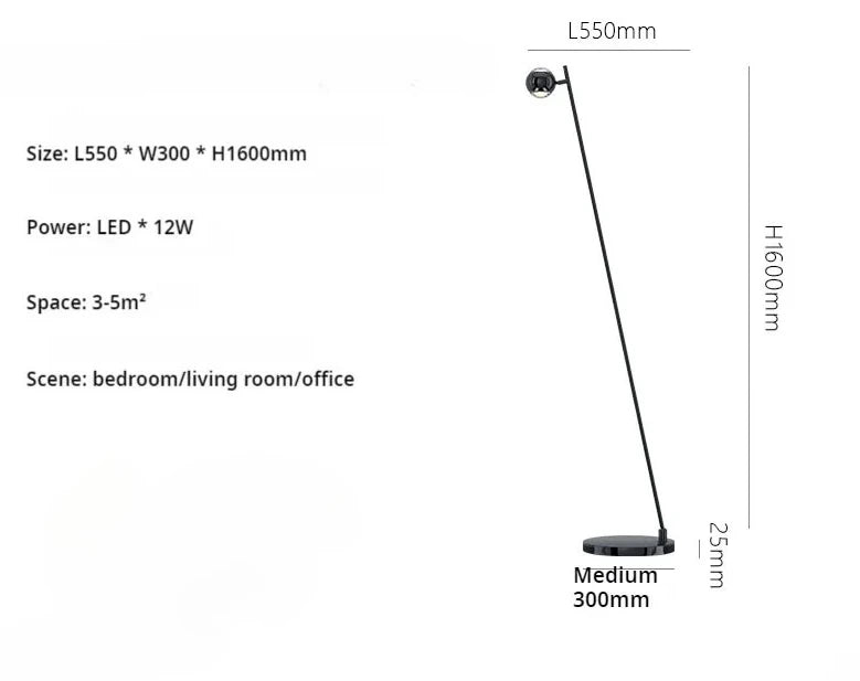 Hot Selling Wind Living Room Sofa Next To The Floor Light Modern Simple Sense Can Rotate The Hand Sensing Bedroom Floor Lamp