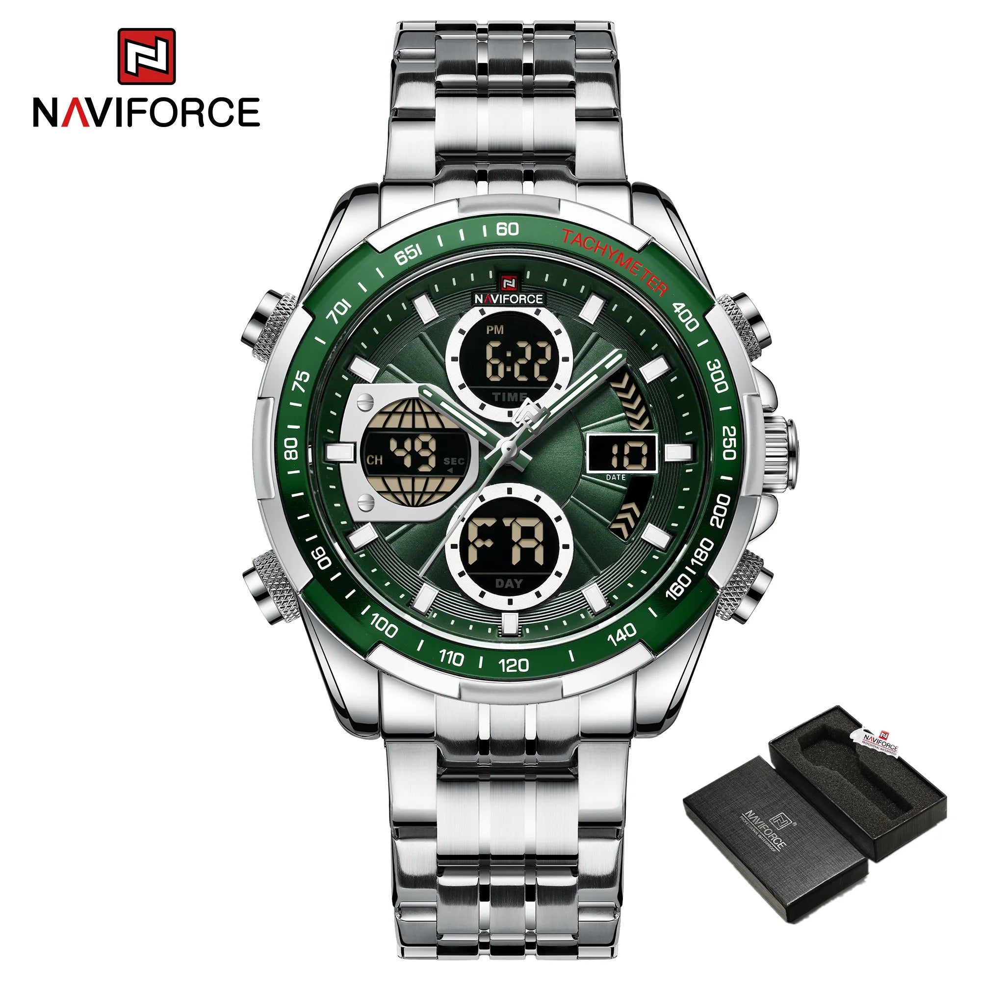 NAVIFORCE Fashion Military Watches for Men Luxury Original Sports Chronograph Watch Waterproof Quartz Clock Digital WristWatch