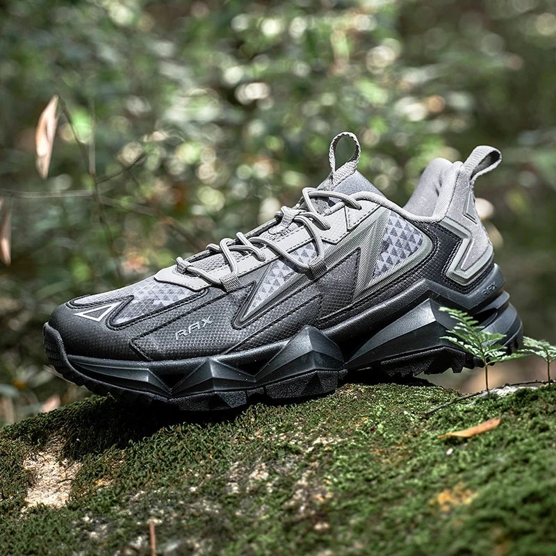 Breathable Hiking Shoes Outdoor Trekking Sneakers — Black | KIMLUD