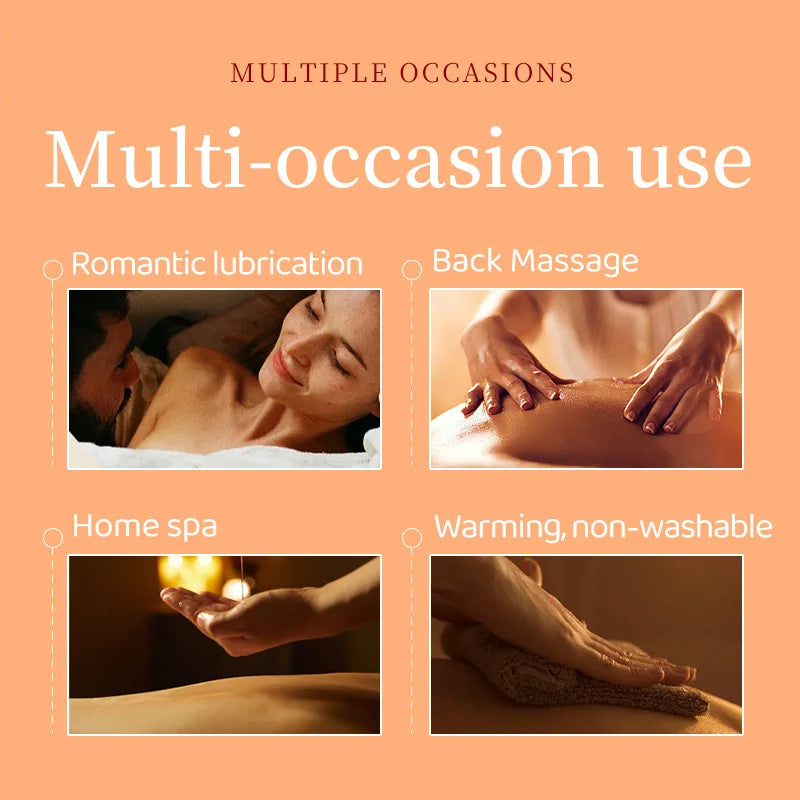Oil-Based Massage Oil Heat Sensation For Silky Hydration And Gentle Warmth — Colorless | KIMLUD