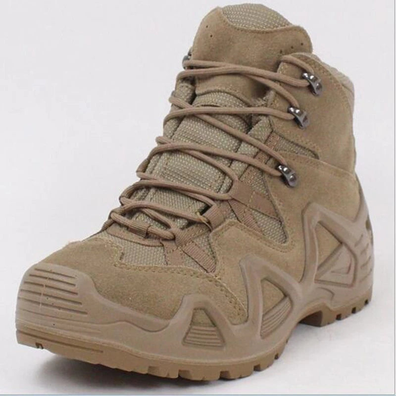 Cow Suede Desert Boots Rugged Outdoor Non-slip — Sand | KIMLUD