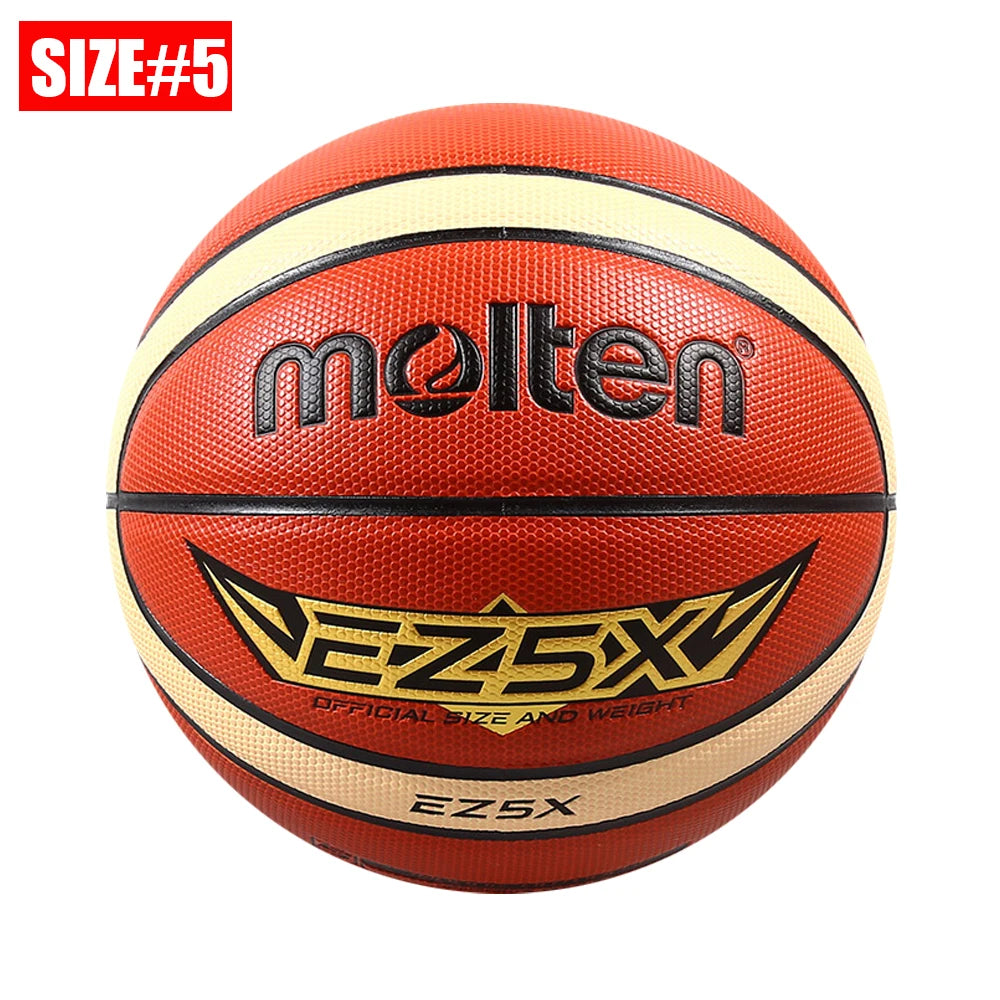 PU Basketball Official Size 7 6 5 — Orange | KIMLUD