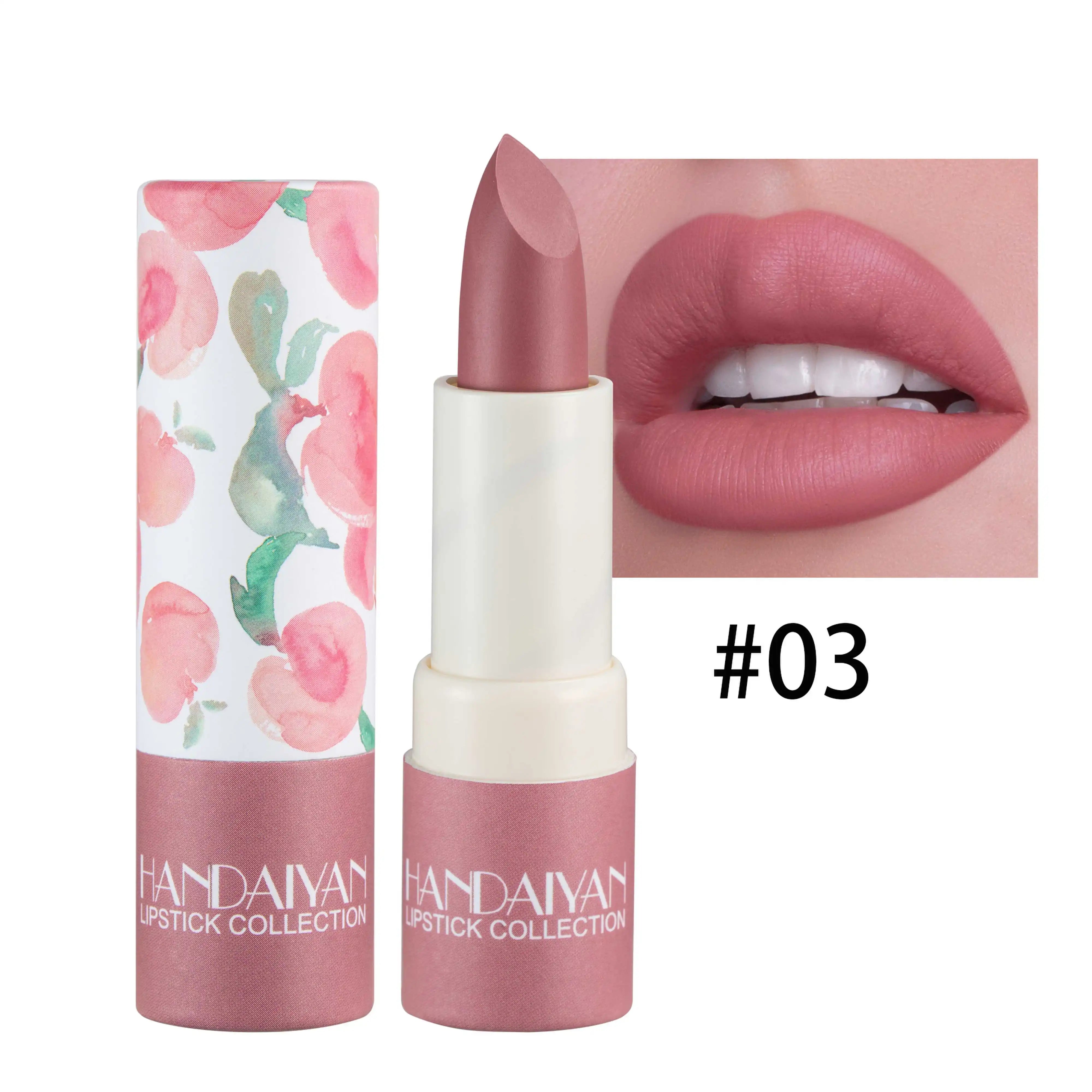 Matte Velvet Lipstick Handaiyan Nude Shade Longwear Creamy Finish — Nude | KIMLUD