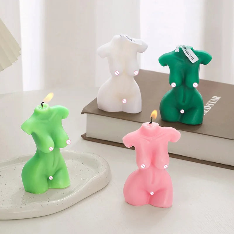KIMLUD, Sexy human silicone Mold DIY Aromatherapy candle Handmade soap silicone mold, KIMLUD Womens Clothes