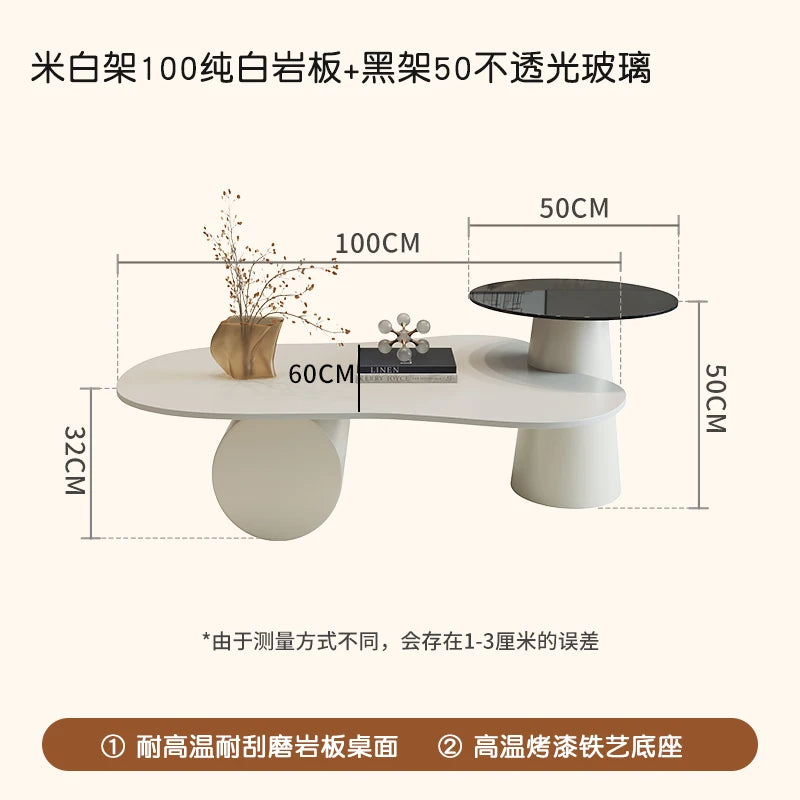Wooden Side Table Modern Minimalist — Natural | KIMLUD