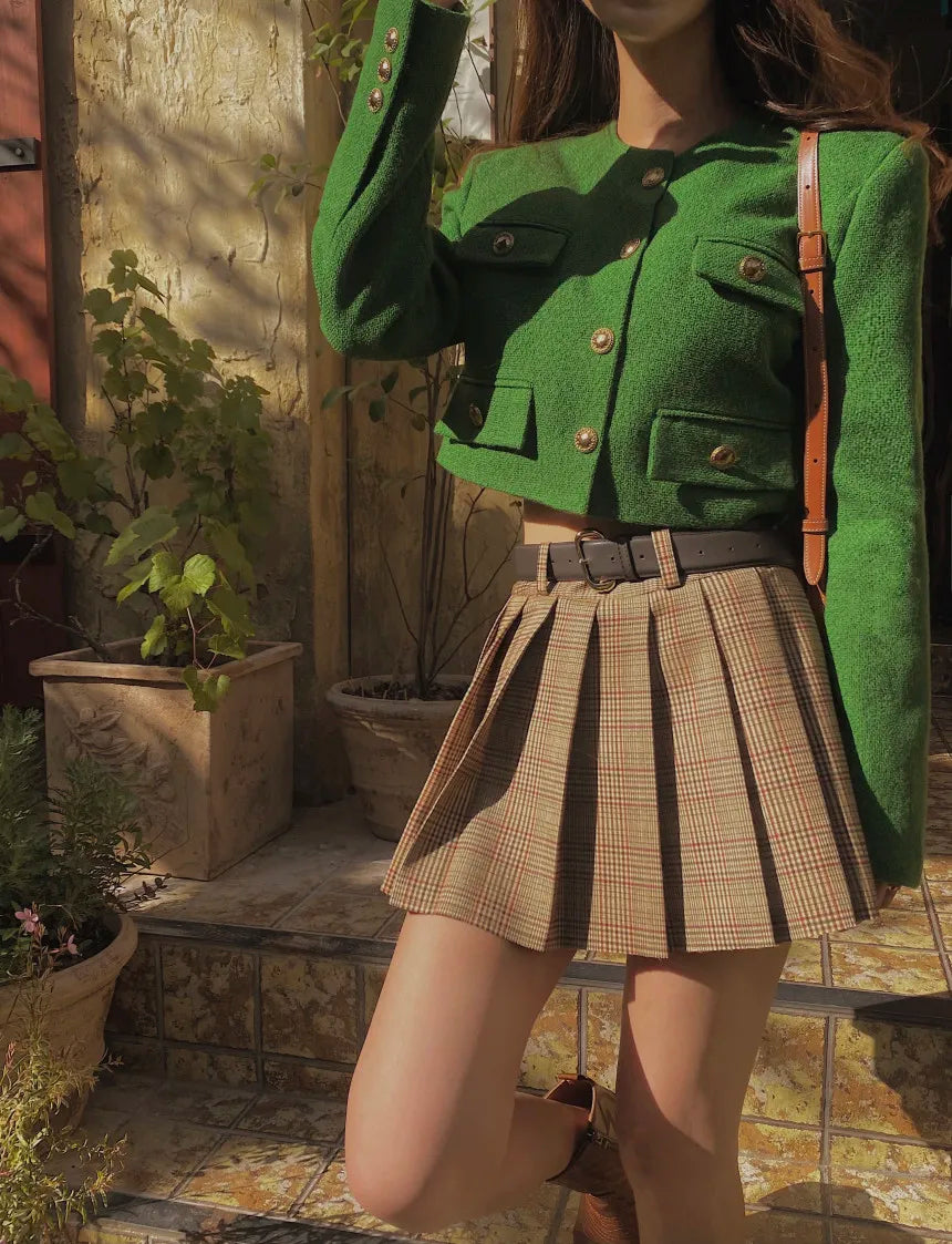 Chic ort Outerwear Women's Springtime Ele round Ne Loose Long Sve Top Faionable Design Sense Commute Sle Coat