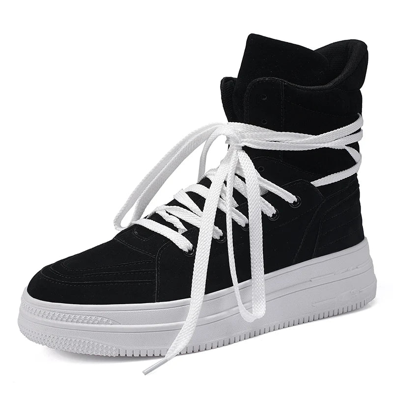 Men's High-Top Shoes – Height Increasing – Denim Boots | KIMLUD