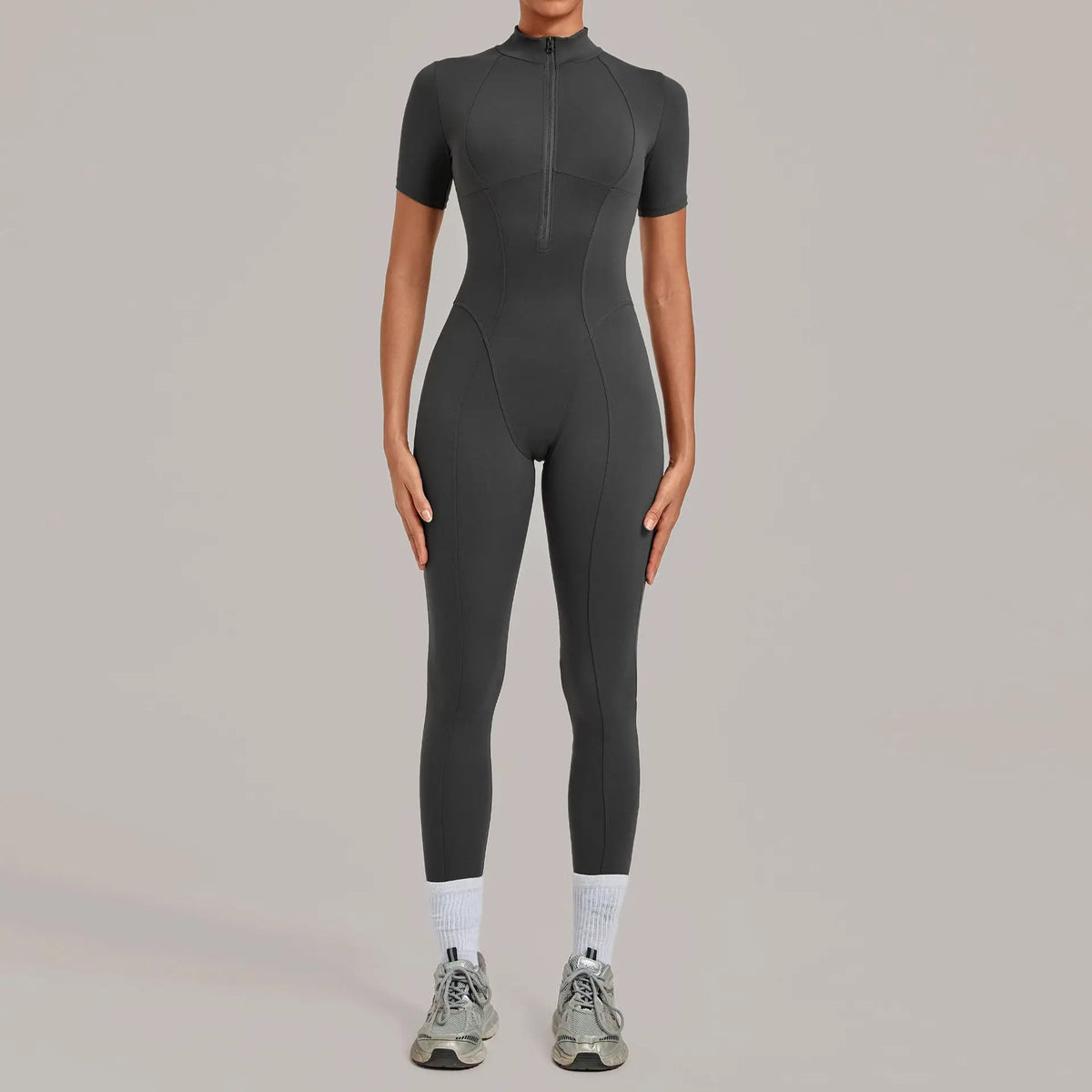 One Piece Jumpsuit – Triangle Back – Nylon Elastane – Sleeveless | KIMLUD