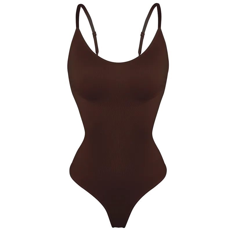 Bodysuit for Women Tummy Control Backless Shapewear Seamless Thong Body Shaper Tank Top - KIMLUD