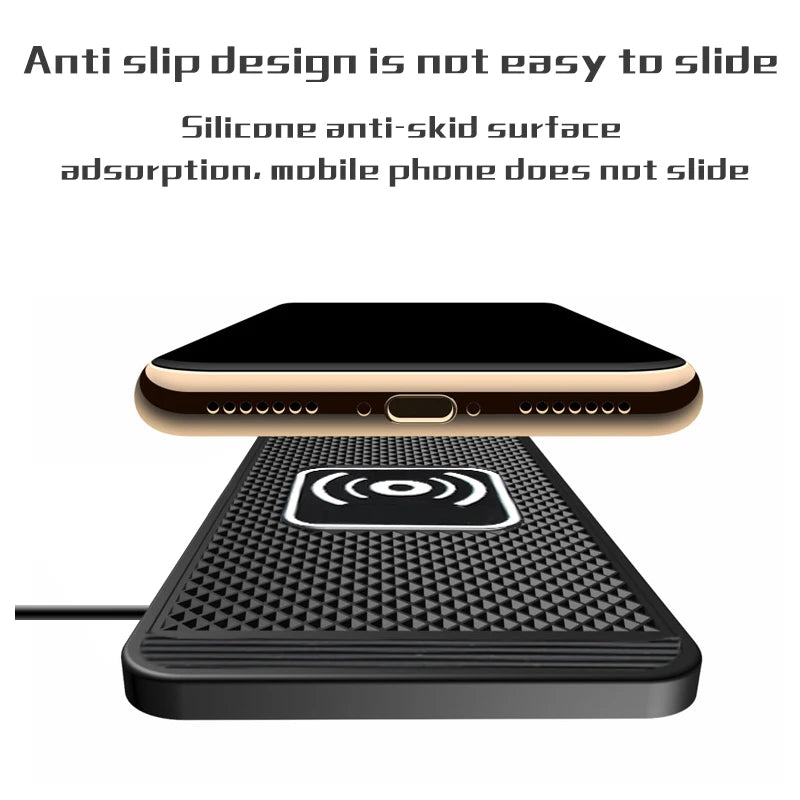 KIMLUD, Wireless Car Charger Charging Pad 15w Non Slip Qi Fast Charger For Car Wireless Phone Charger For Android For IPhone 11/12/13/14, KIMLUD Womens Clothes