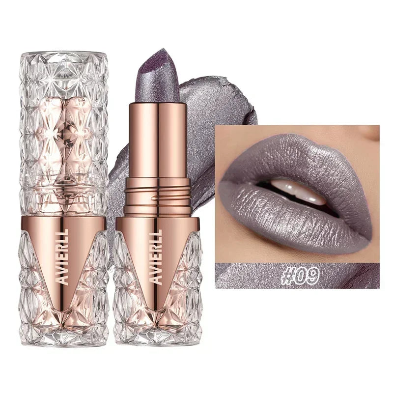 Pearlescent Lip Gloss 3 In 1 Lipstick Long Lasting Shine — Rose Pink | KIMLUD