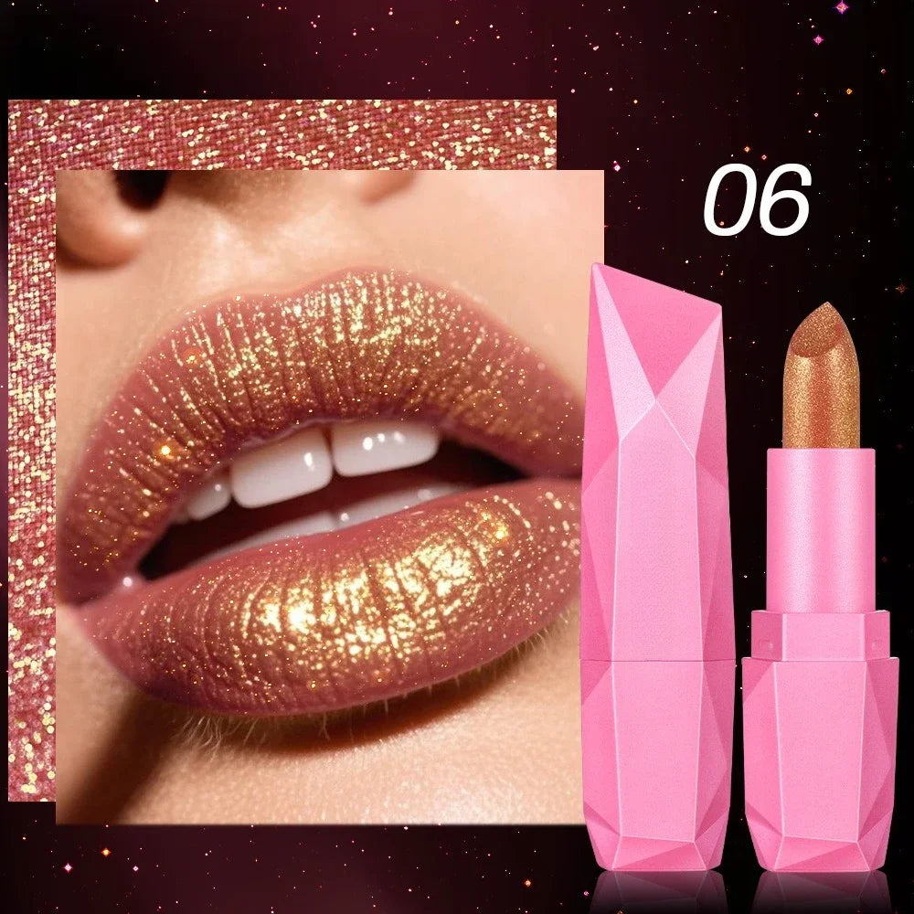 Lipstick – Glitter Lipstick Hydrating Formula – Lip Color | KIMLUD