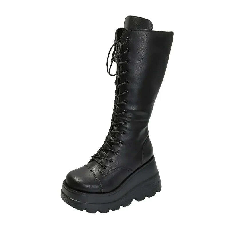 kimlud-womens-large-size-35-43-boots-new-round-toe-wedge-lace-thick-sole-zipper-mid-tube-boots-hot-girl-style-high-enhanced-shoes-kimlud-womens-clothes-35044726