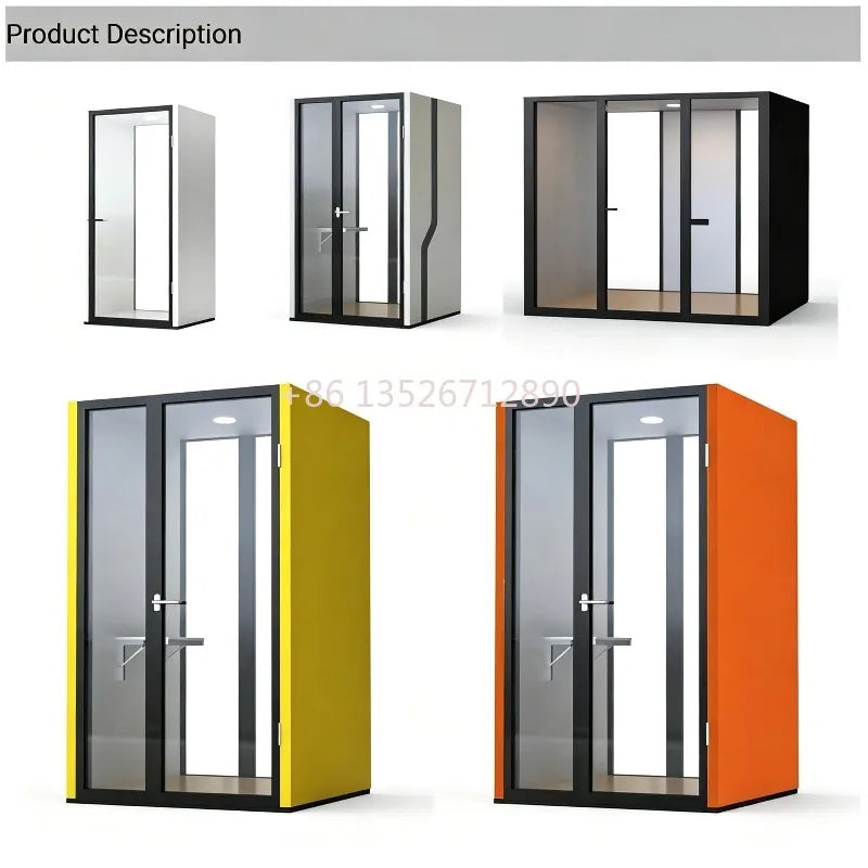 Meeting Pod – Soundproof Booth – Aluminum Frame | KIMLUD