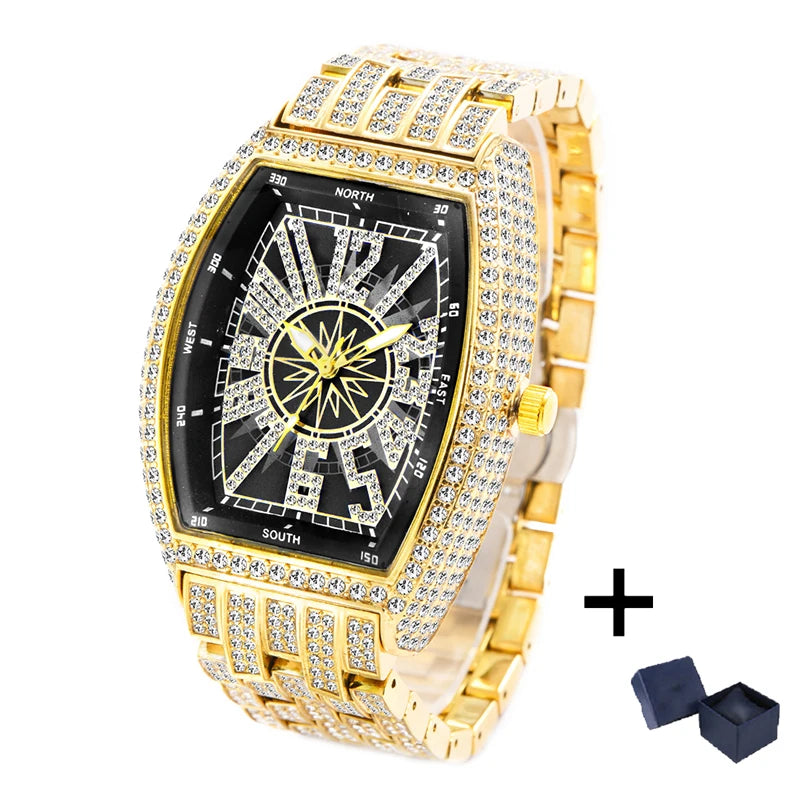 Stainless Steel Mens Luxury Wristwatch — Silver | KIMLUD
