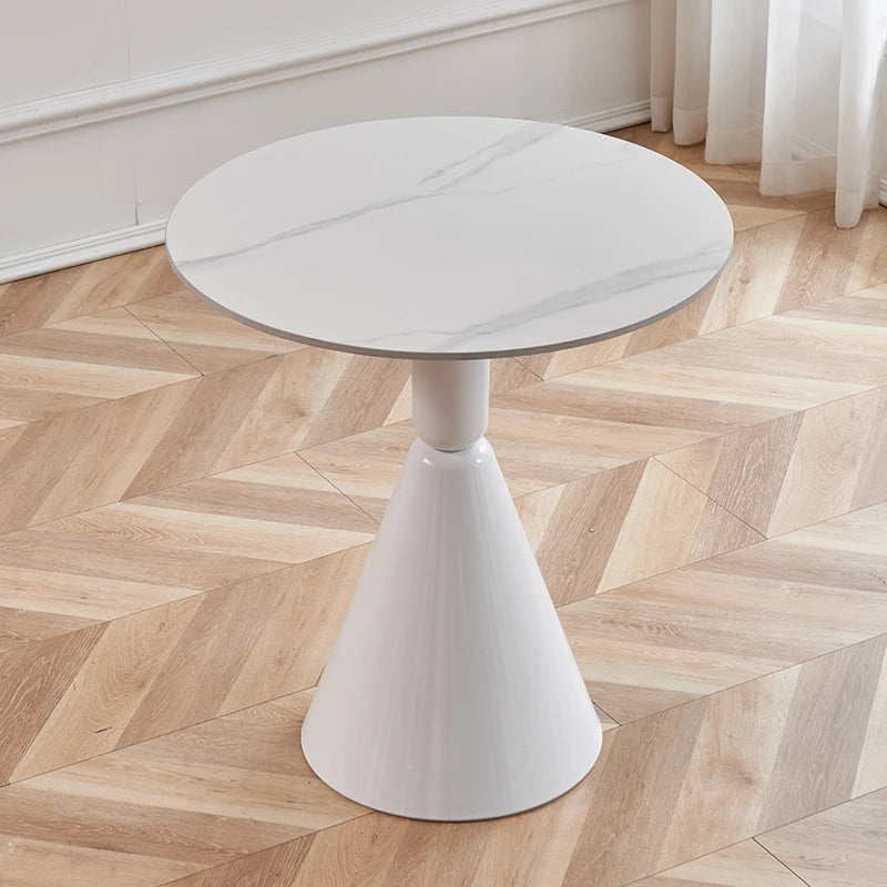 Faux Leather Chair Modern Nordic Ergonomic Backrest — Ivory | KIMLUD