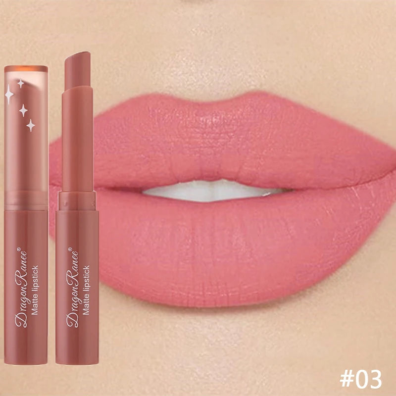 Matte Lipstick Waterproof Long-Lasting Velvet Finish Hydrating Formula — Nude Pink | KIMLUD